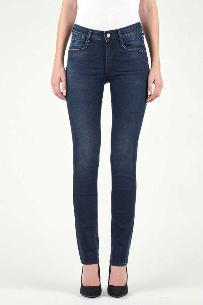 Jeans Pulp Regular Taille Haute Bleu Noir