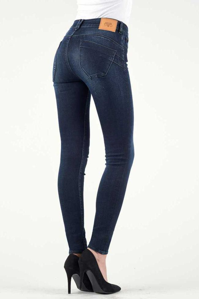 Jeans Pulp Slim Taille Haute Bleu Foncé