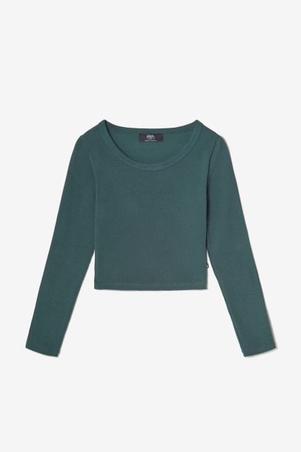Bottle green Virginiagi crop top