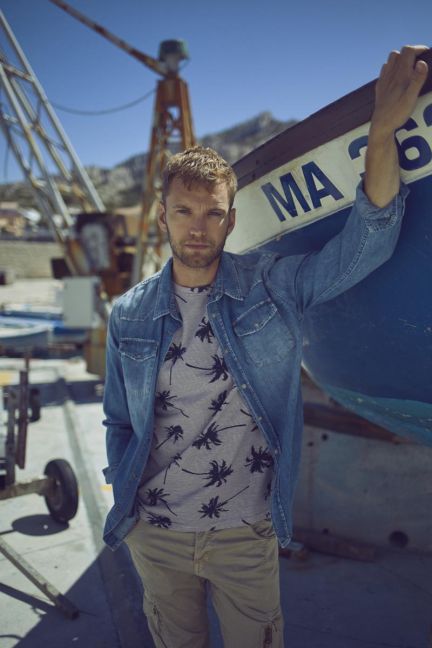 Chemise Juanito en jeans bleu délavé