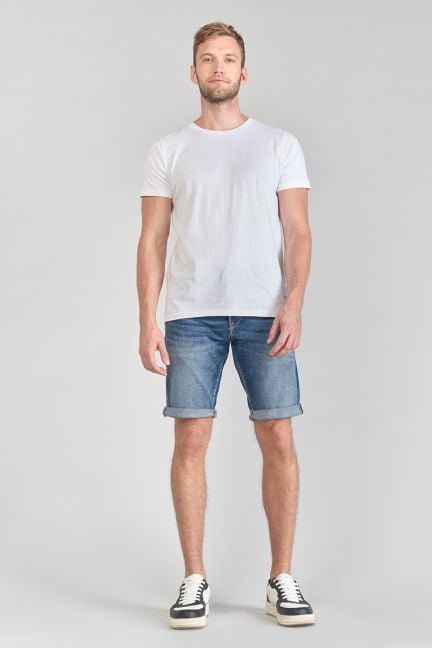 Mid blue denim Laredo Bermuda shorts