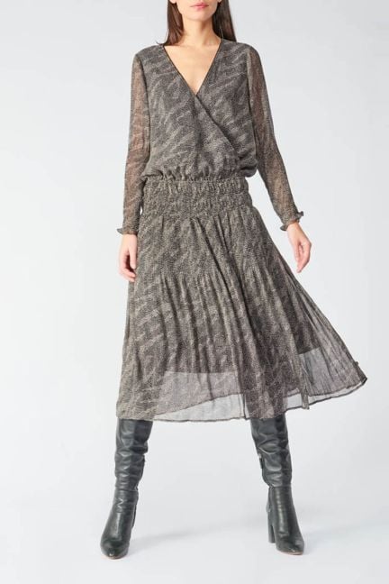 Animal print Bereni maxi dress