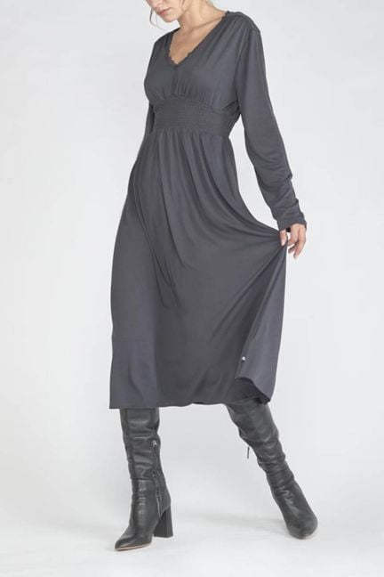 Charcoal grey Chanan maxi dress