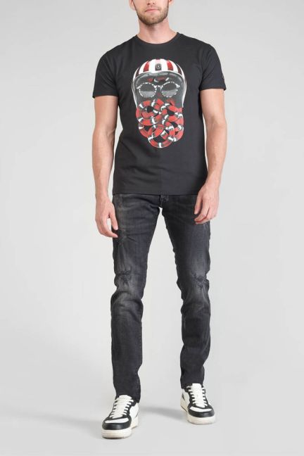 Printed black Velk t-shirt