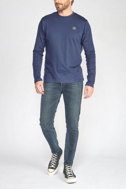 Jeans power skinny 7/8ème bleu-noir N°1