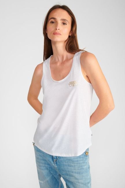 White Debsmalltram tank top