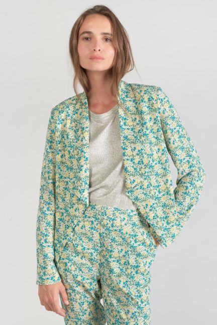 Green and blue floral Tasha jacket