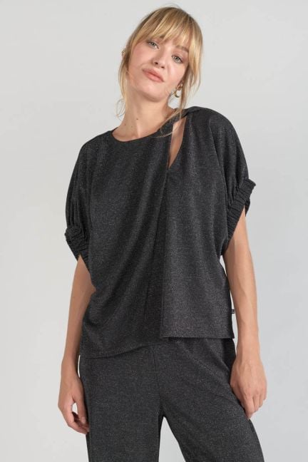 Iridescent black Winslet top