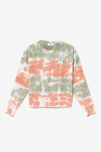 Pink and khaki tie-dye Fulagi sweatshirt