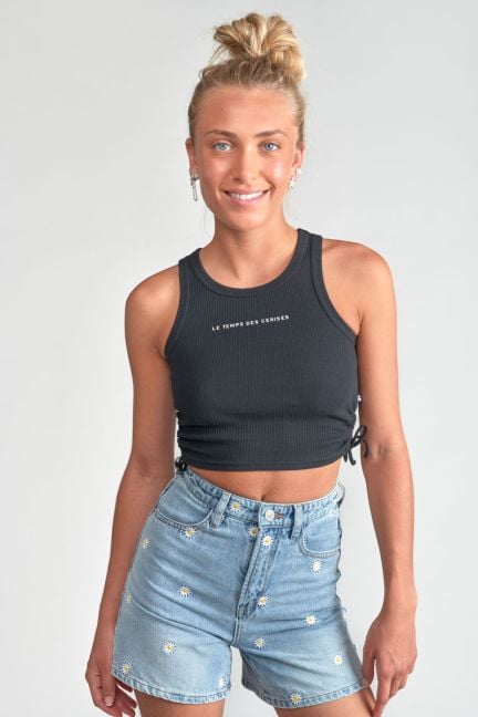 Black Maragi crop top