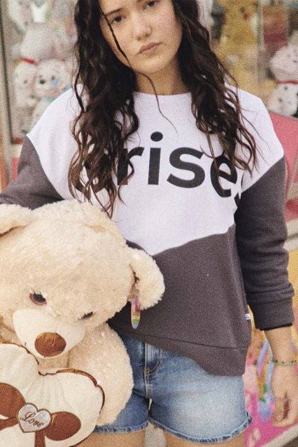 Two-tone Nelagi sweatshirt