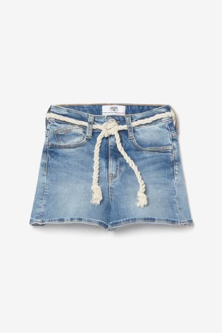 Blue denim Tiko high-waisted shorts