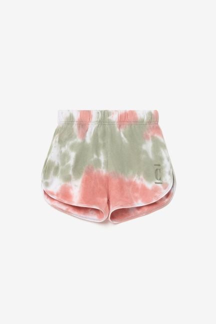 Pink and khaki tie-dye Shouagi shorts