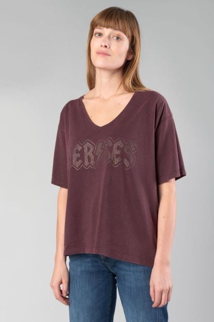 Burgundy Kara t-shirt