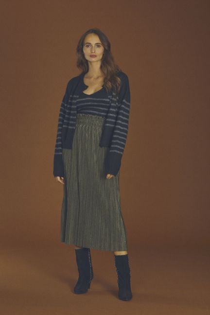 Khaki Karoli long skirt