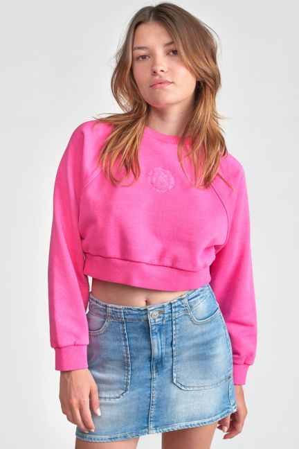 Pink Tyragi cropped sweatshirt