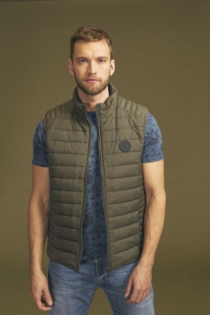 Khaki Croz down bodywarmer