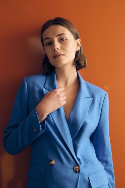 Beky royal blue blazer jacket