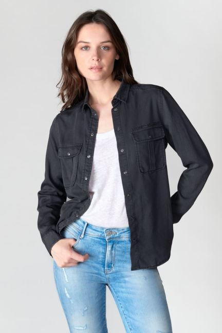 Black Tencel Laelia shirt