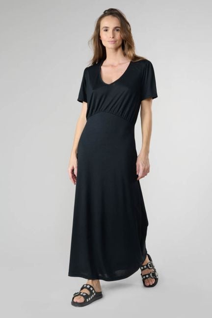 Black Orient maxi dress