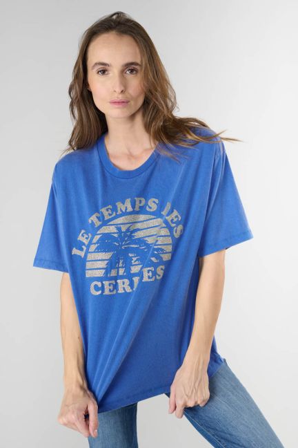 Blue printed Riley t-shirt