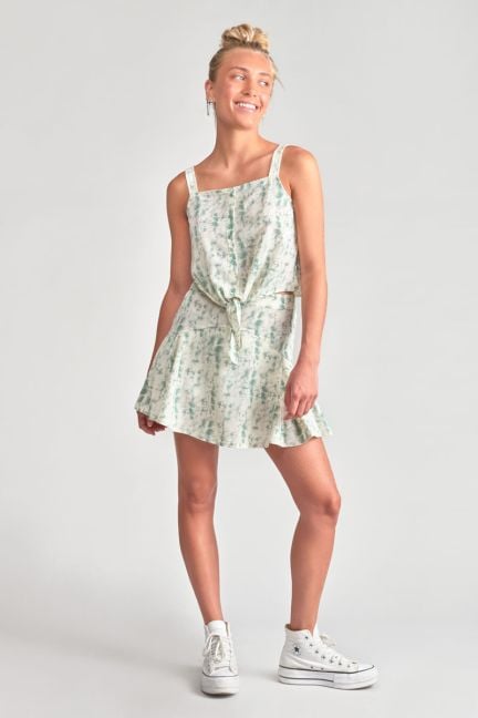 Merilgi skort with tie-dye pattern