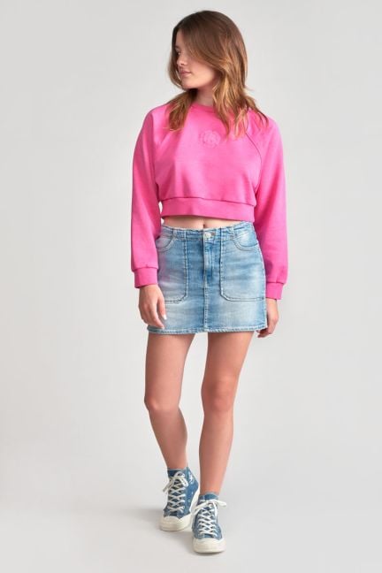 Faded blue denim Zaza skirt