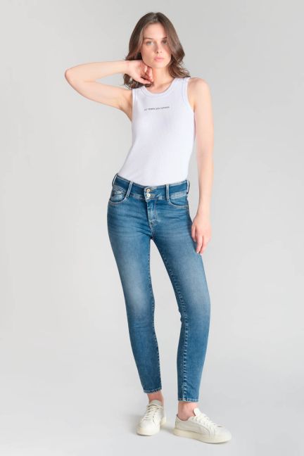 Jeans ultra pulp slim Farmer taille haute 7/8ème bleu N°3
