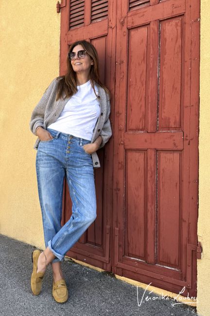 James 400/60 girlfriend by Véronika Loubry high-waisted jeans blue N°4