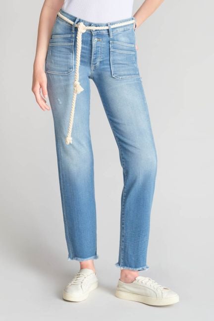 Jeans Pricilia high waist 7/8th destroy blue N°4