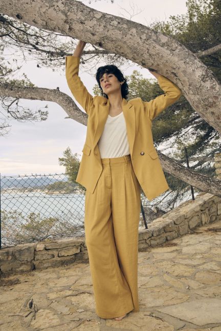 Saguy mustard trousers