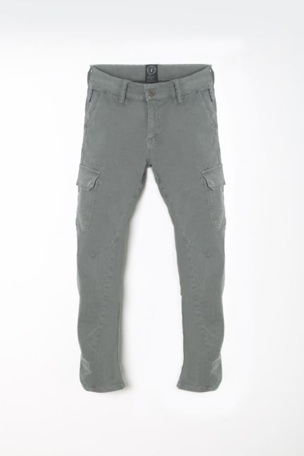 Kalvin green-grey tapered arched pants 