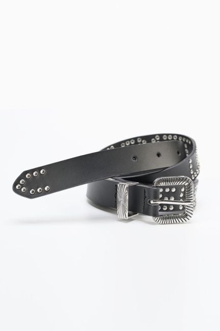 Ceinture Anoia en cuir noir