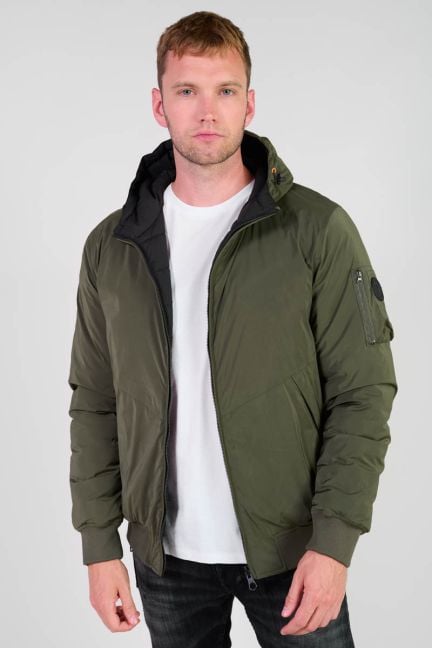 Beltac green down jacket
