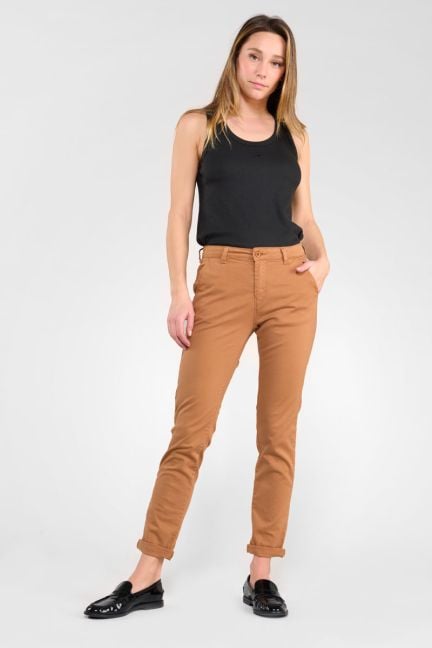 Dyli6 camel chino trousers