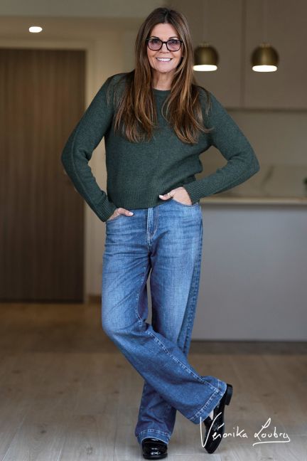 Irina wide leg by Véronika Loubry high-waisted jeans blue N°3