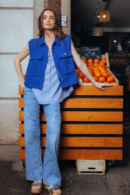 Jeans wide leg Lauryn Twist blue N°4