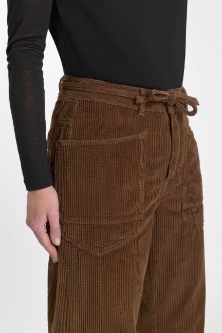 Pants balloon Madie brown corduroy