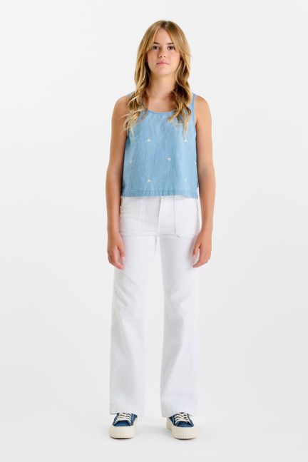 Jeans flare white