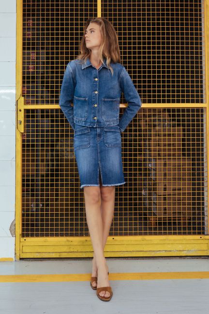 Sivia denim skirt