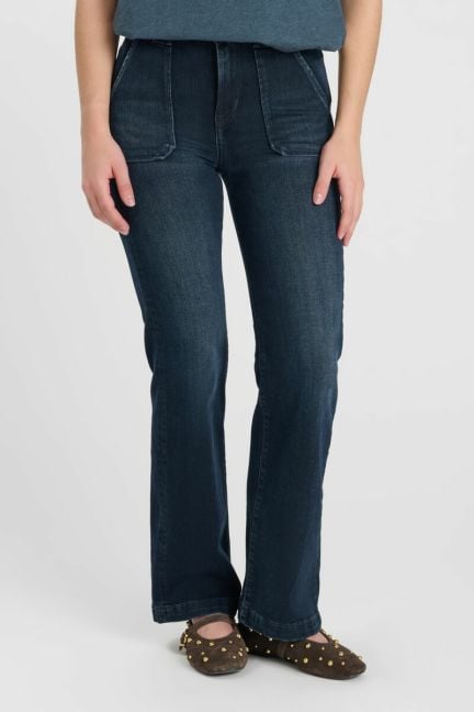 Jeans flare dark blue-black