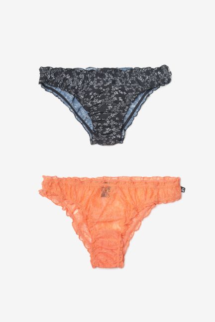 Pack of 2 pairs of Adore coral underwear