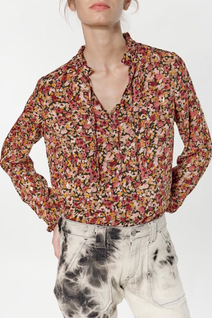 Pink floral Ross blouse