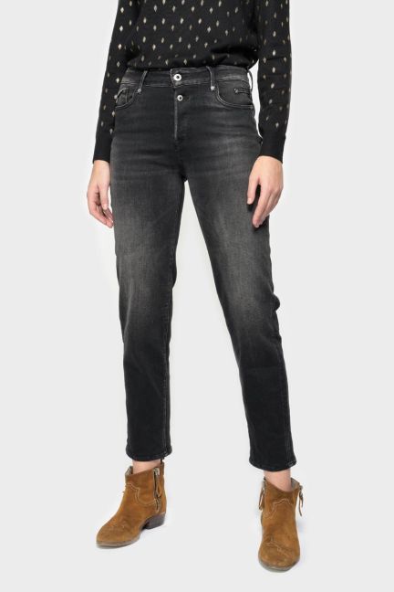 Basic 400/18 mom high waist 7/8th jeans black N°1