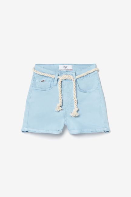 Sky blue Tiko high-waisted shorts
