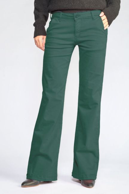 Pine green Joelle flared trousers