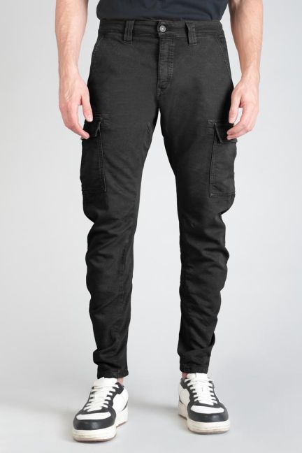 Black tapered twisted Koge Army joggers