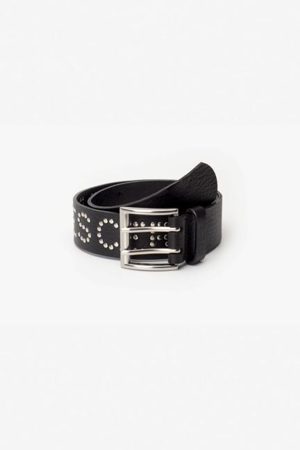 Studded black leather Firstgi belt