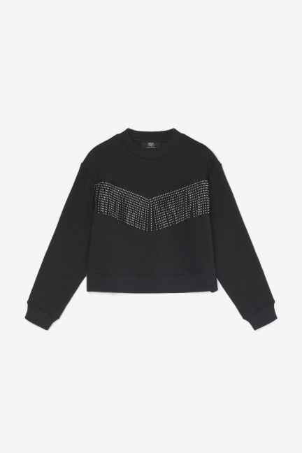 Black fringed Bessygi sweatshirt