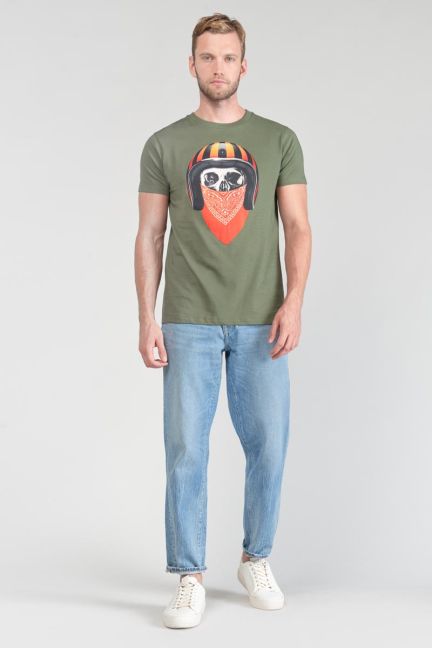 Printed khaki Veigar t-shirt
